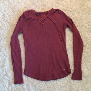 Hollister Cross String Hoodie